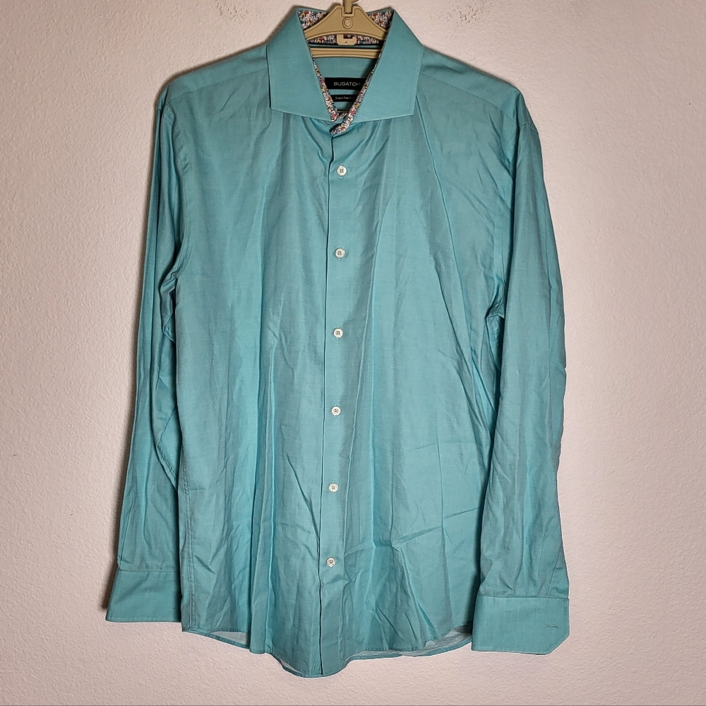 Bugatchi Super Fine Cotton Button Down Shirt size 16/40